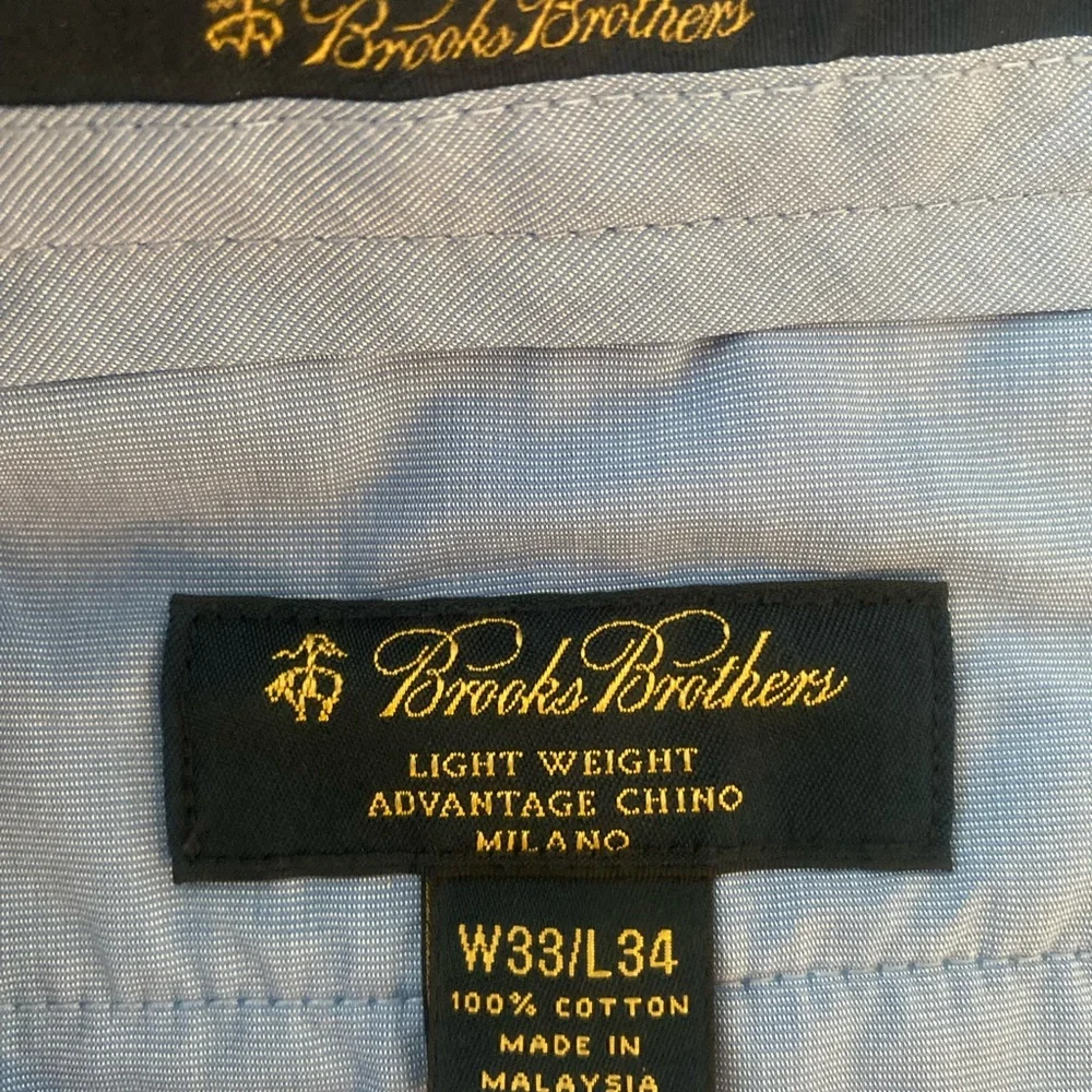 Brooks Brothers Khaki Lightweight Advantage Chinos - Picture 6 of 8